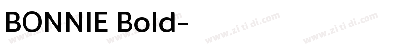 BONNIE Bold字体转换